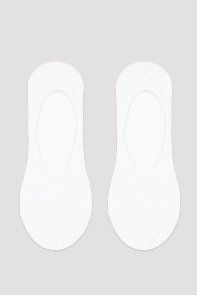 3'lü Beyaz Babet Çorap CRP13 