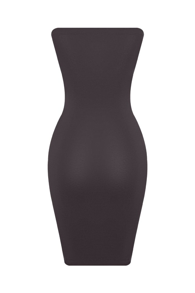 June Antrasit Basic Elbise ATE231 - 4