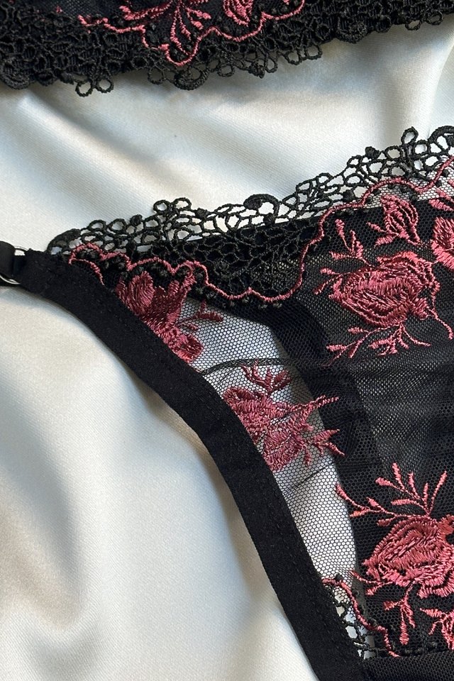 Black Lace Detail Underwear ATE-1674 - 2