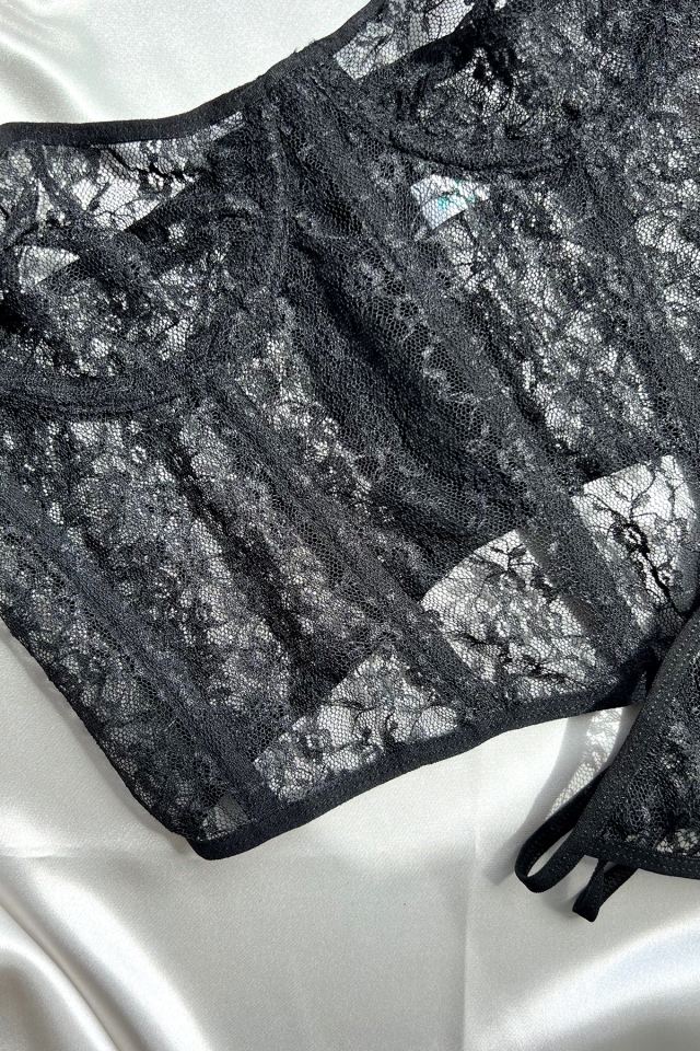 Black Lace Detail Underwear ATE5166 - 2