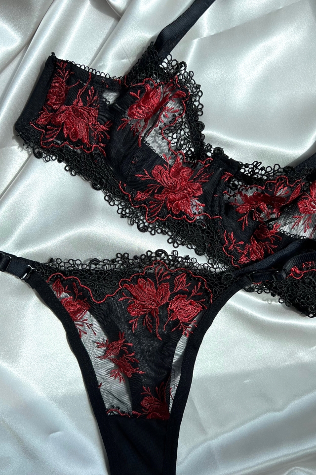 Black Lace Detail Underwear ATE5176 - 2
