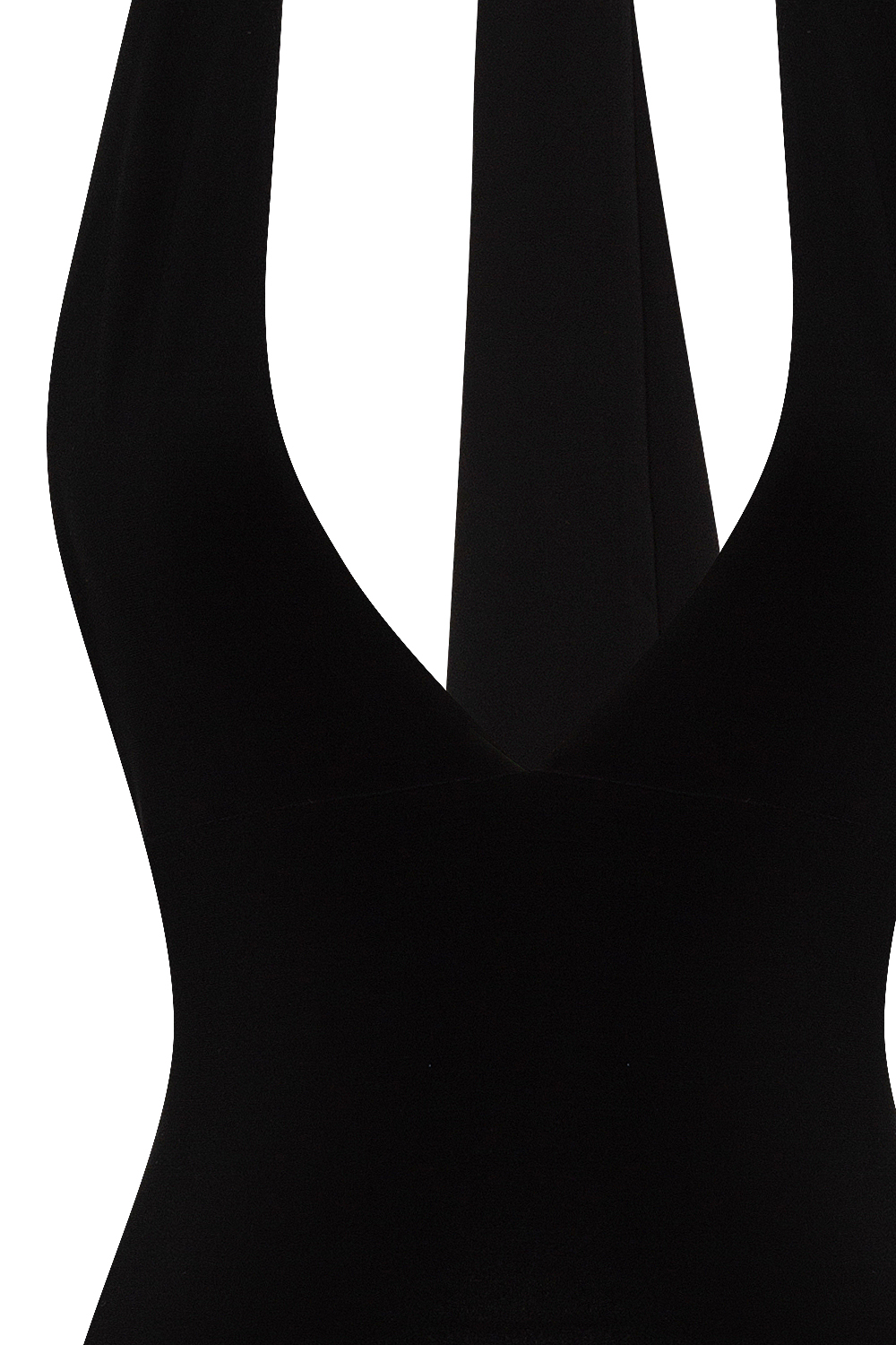 Black Maxi Length Slit Dress TWL3 - 17