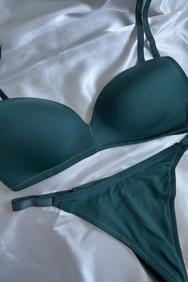 Green Classic Bra Set ATE6268 