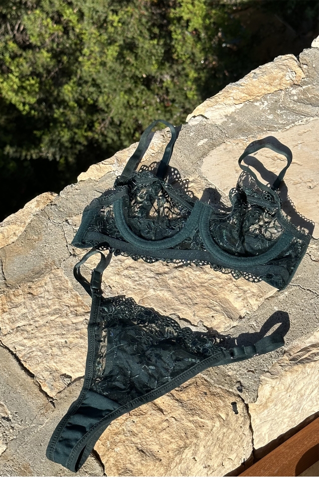Green Lace Detail Underwear ATEL2222 - 3