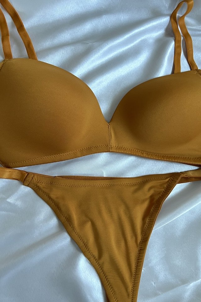 Mustard Classic Bra Set ATE6271 