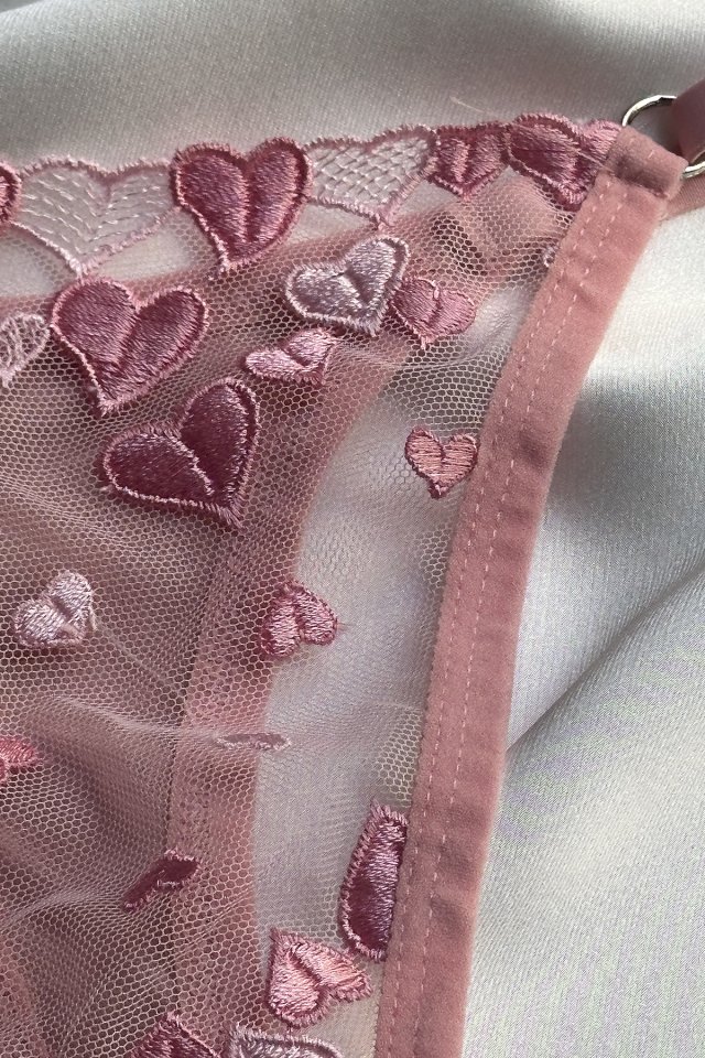 Pink Heart Detailed Underwear ATE-1677 - 2