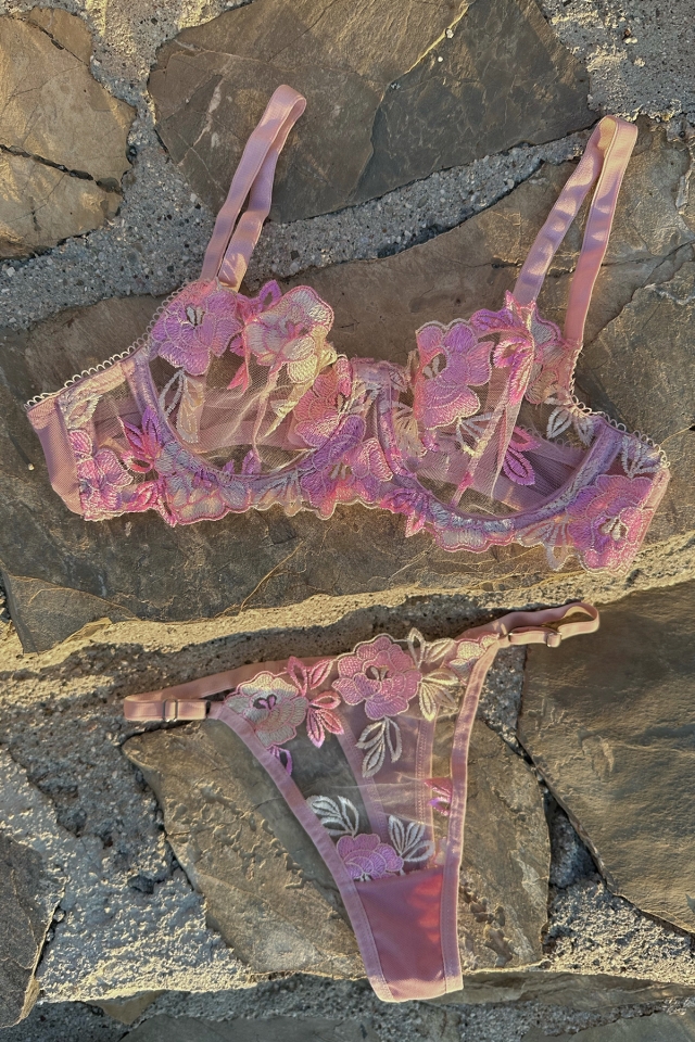 Pink Lace Detail Underwear ATEL2221 - 3