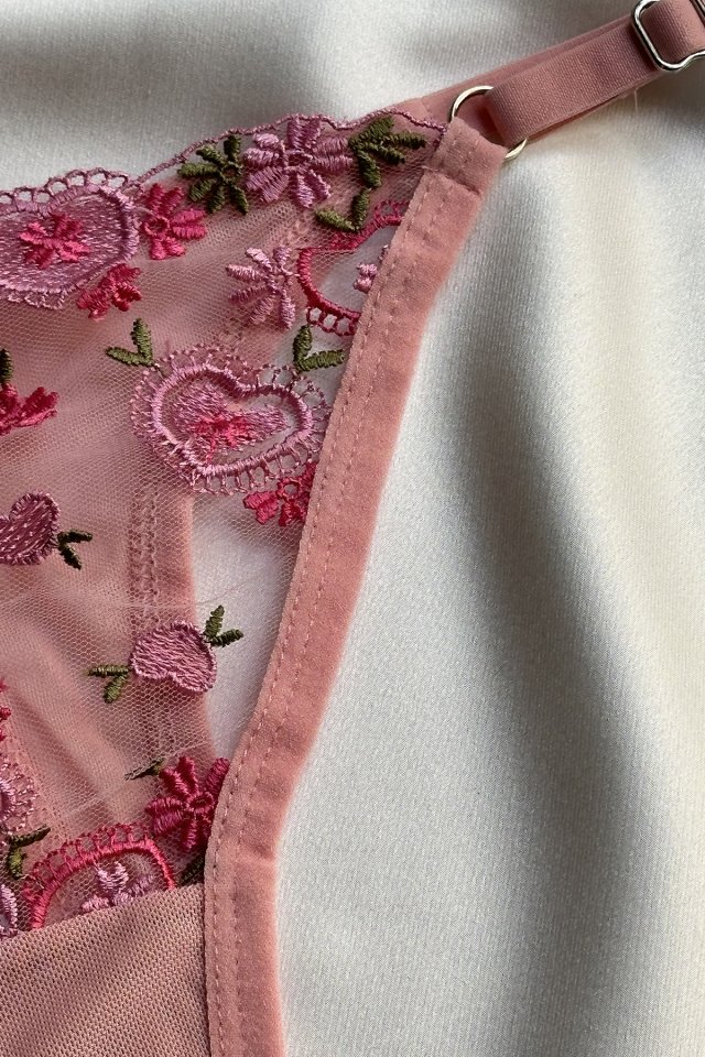 Powder Flower Detail Underwear ATE-1676 - 2