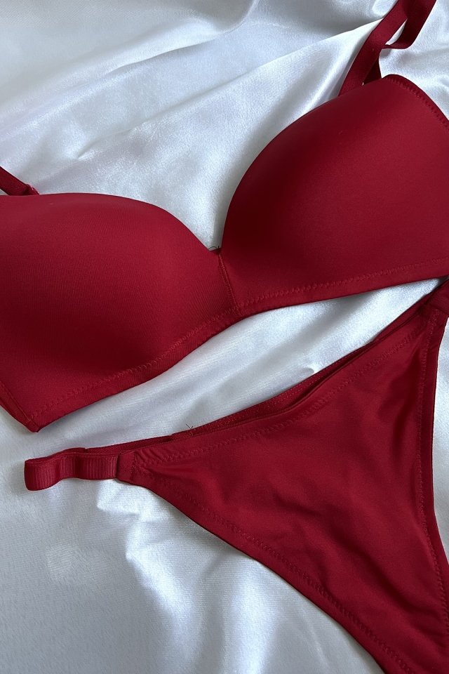 Red Classic Underwear Set ATE6269 