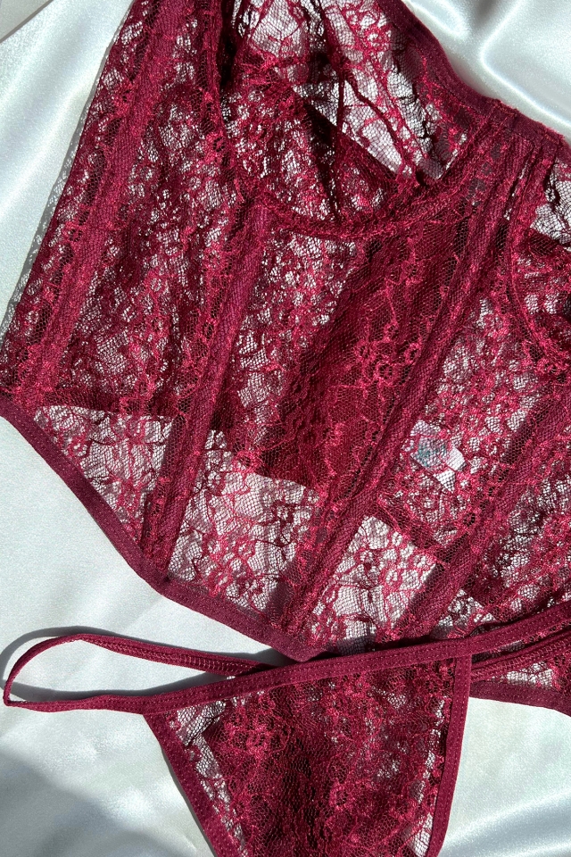 Red Lace Detail Underwear ATE5167 - 2