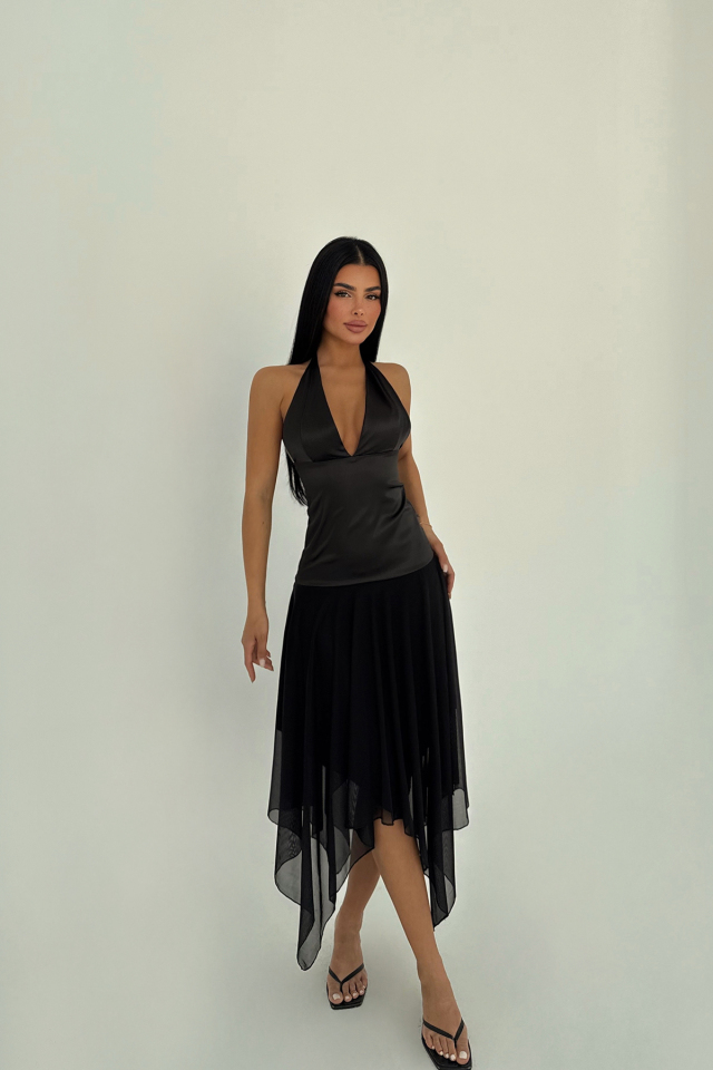Siyah Sandra Elbise ATE-2522 