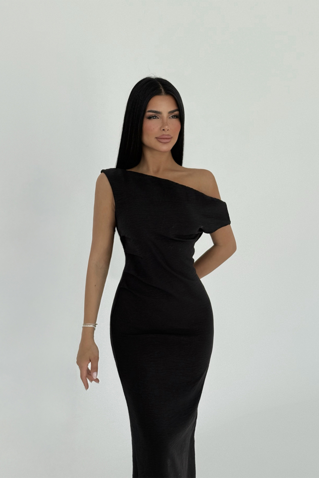 Siyah Clea Uzun Elbise ATE-2692 - 2