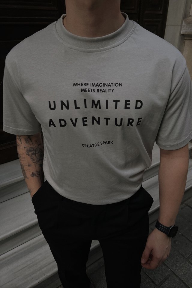 Stone Color Unlimited Adventure Written T-shirt ATE4390 - 2