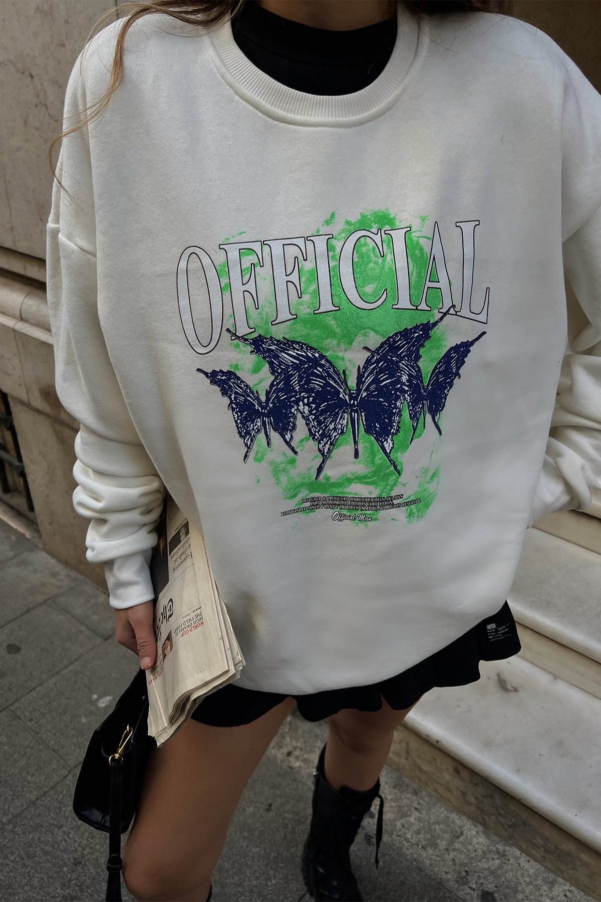 White Official Printed Sweat ATE2282 - 2