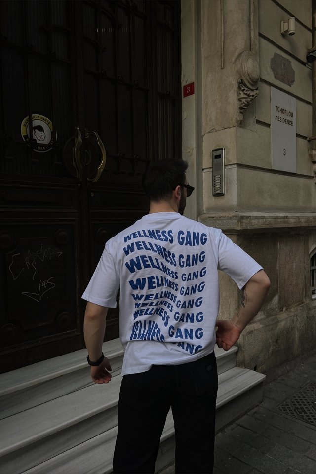 White Wellnes Gang Printed T-shirt ATE4415 - 1