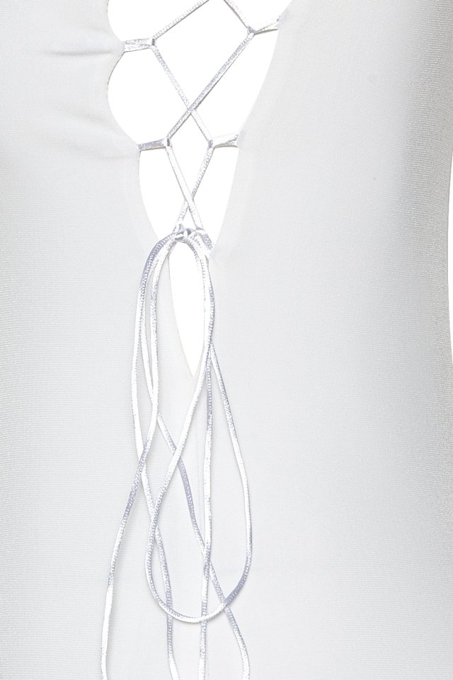White Laced Nolita Dress ATE210 - 6