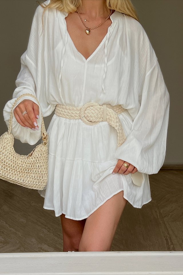 White Zodie Mini Dress ATE1484 - 2
