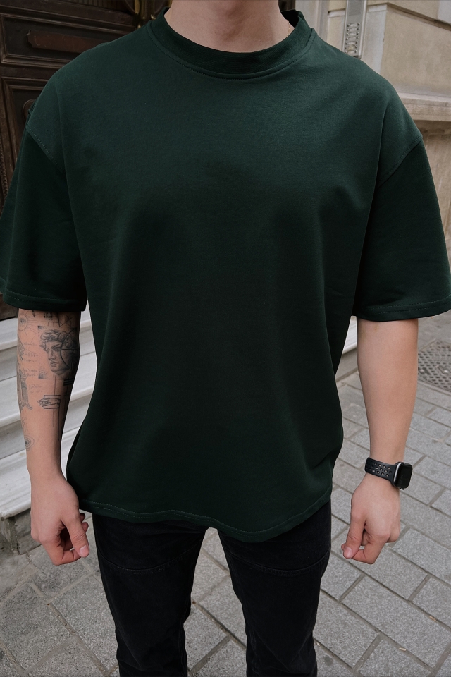 Yeşil Oversize Tişört ATE5250 - 2
